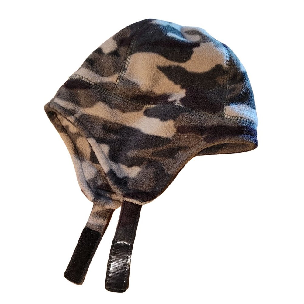 Toddler Boys Fleece Camo One Size Velcro Strap with Ear Flaps